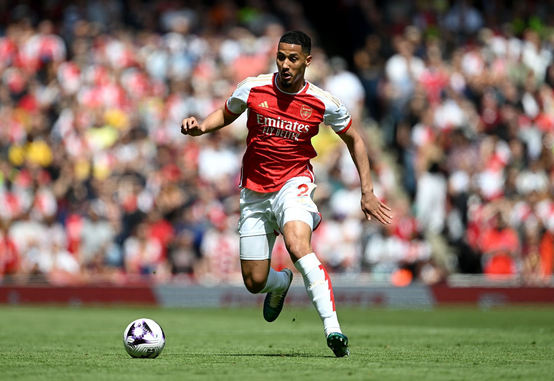 Saliba has played every minute of Arsenal's season.